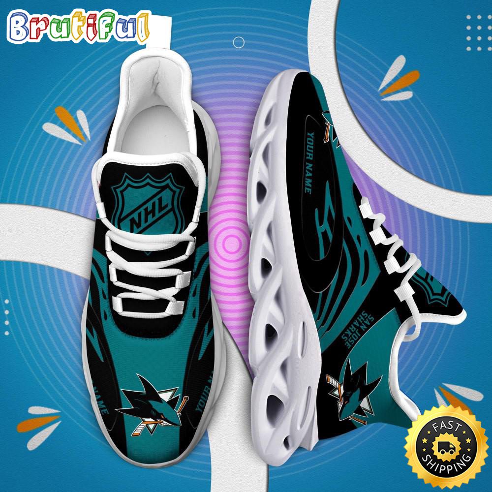 Ideafootwear San Jose Sharks Max Soul Shoes Sneakers For Men And Women
