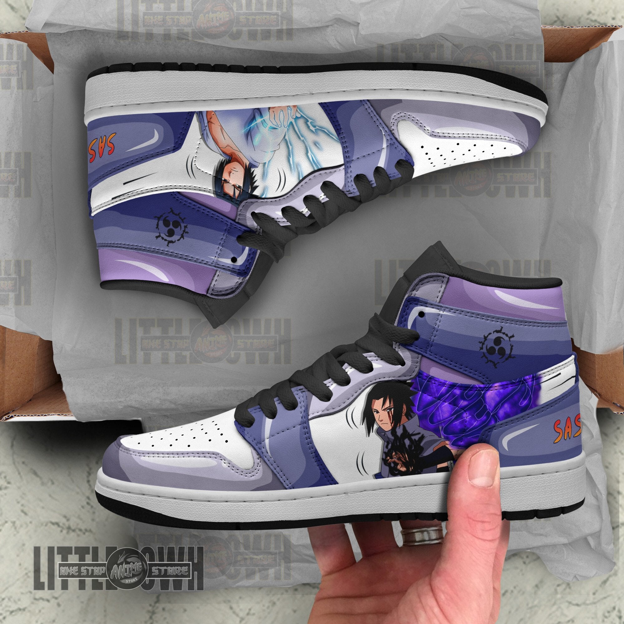 Ideafootwear Sasuke AJ1 High Sneakers Shoes For Men And Women