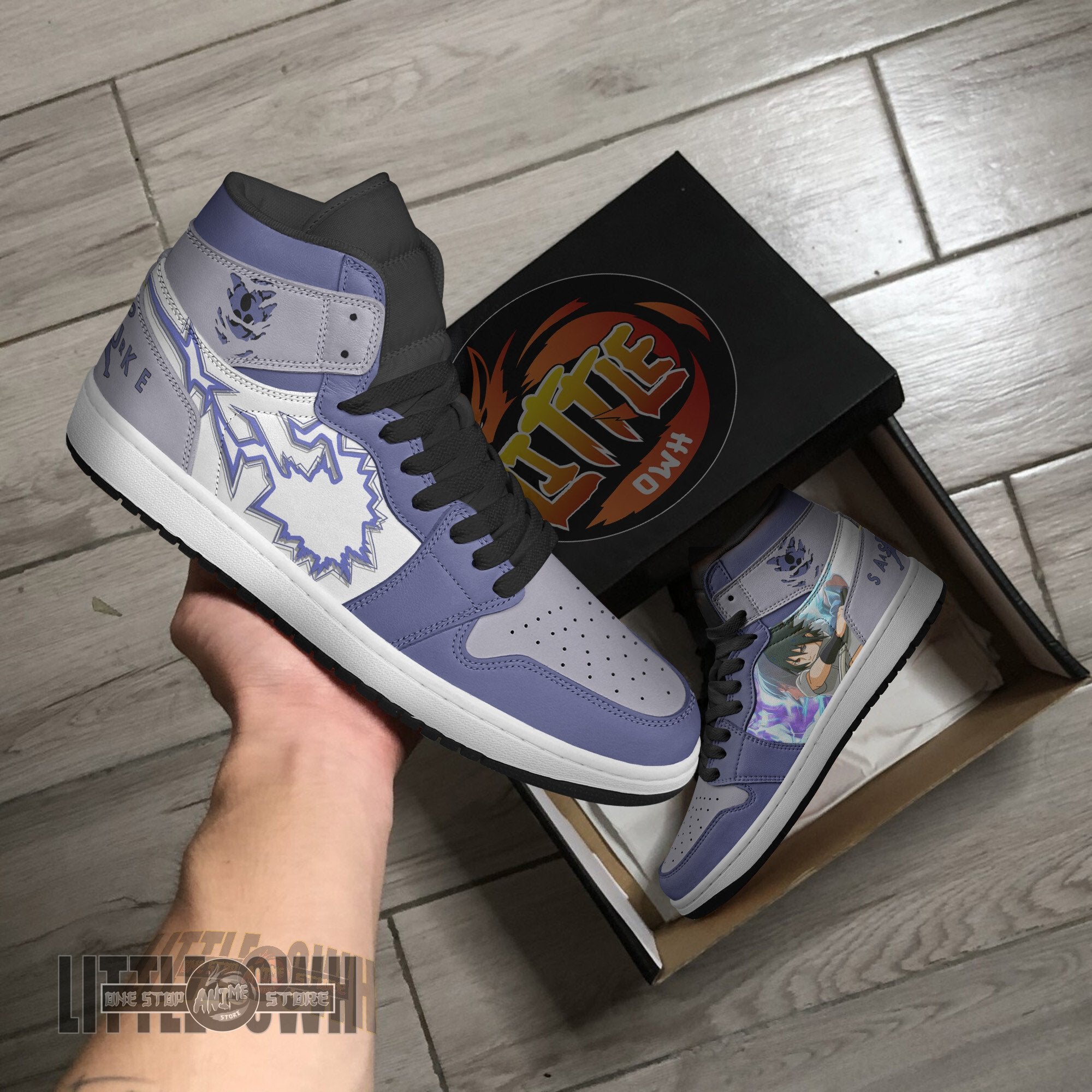Ideafootwear Sasuke AJ1 High Sneakers Shoes For Men And Women