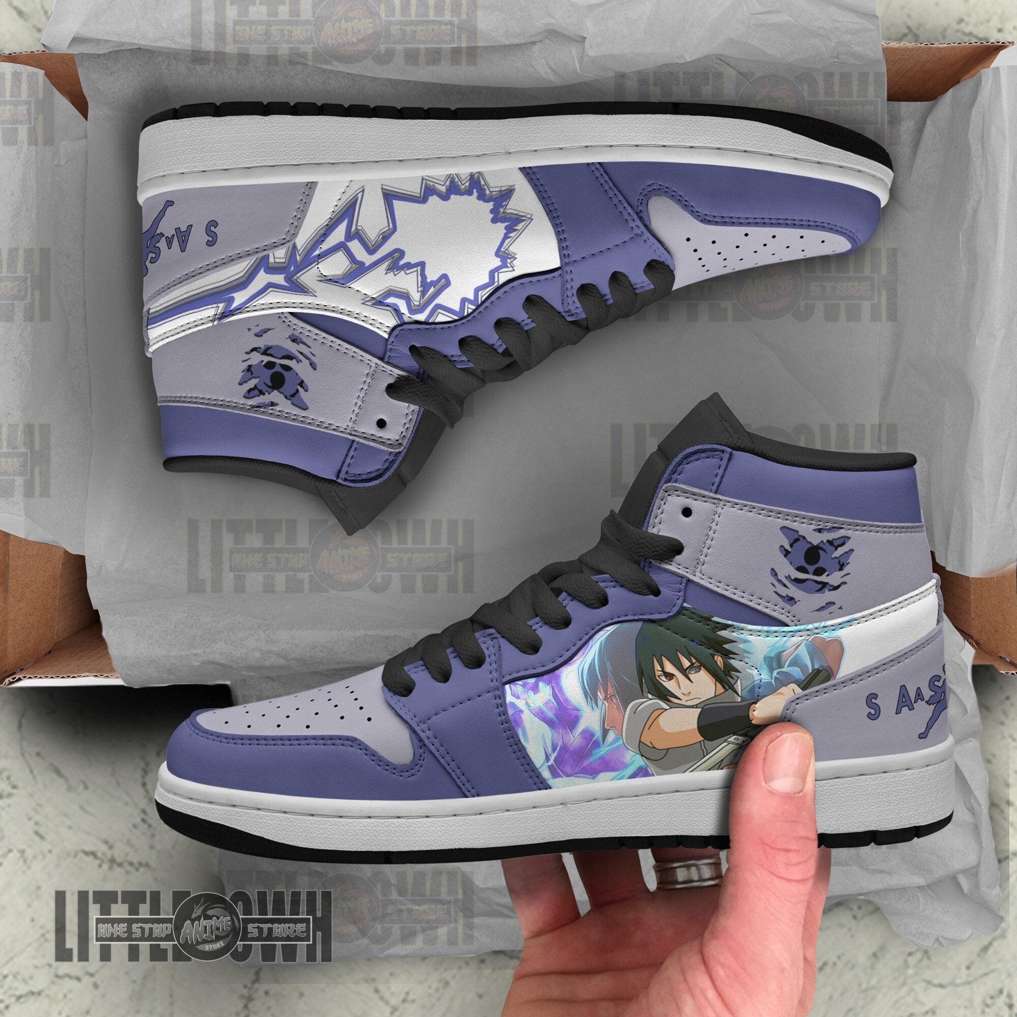 Ideafootwear Sasuke AJ1 High Sneakers Shoes For Men And Women