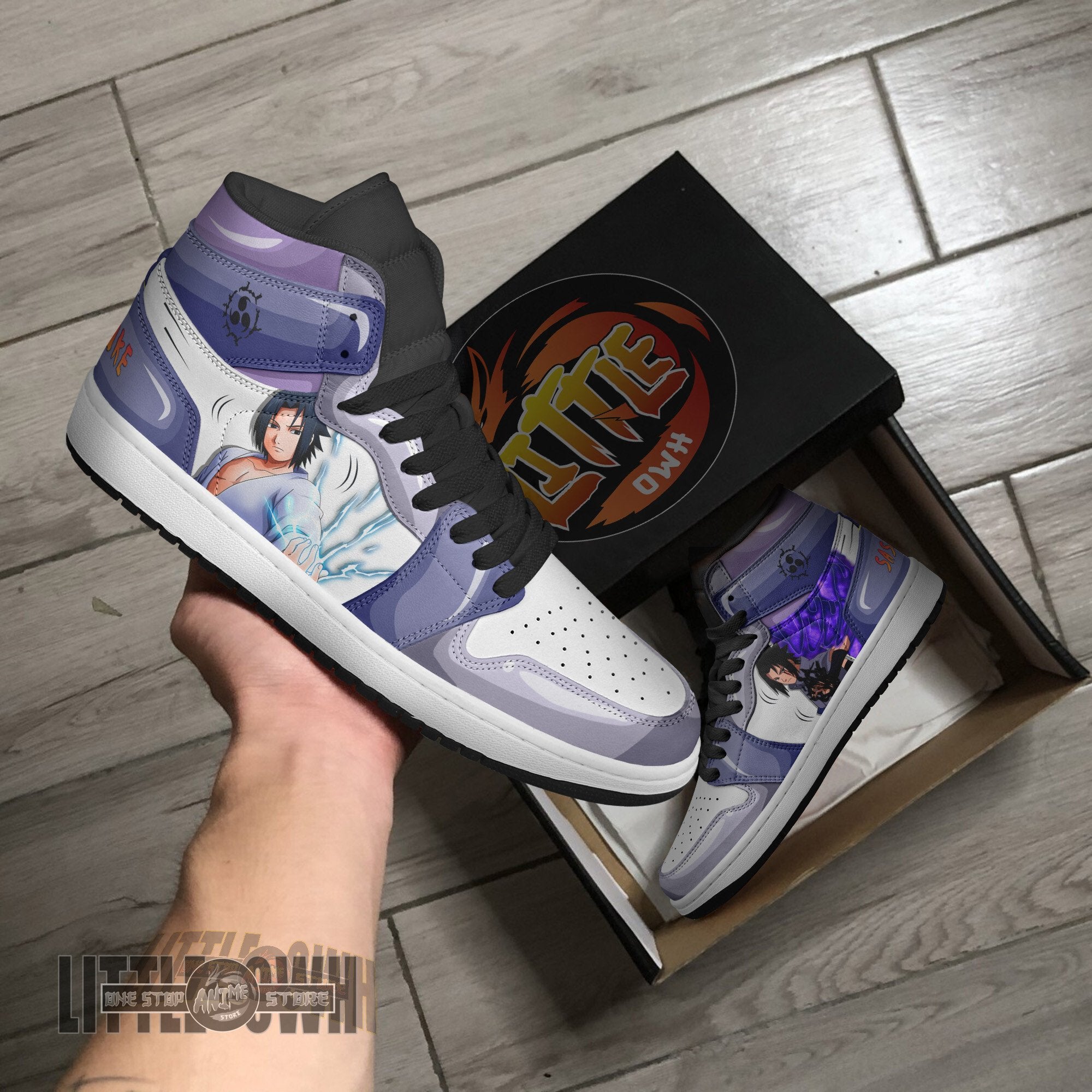 Ideafootwear Sasuke AJ1 High Sneakers Shoes For Men And Women