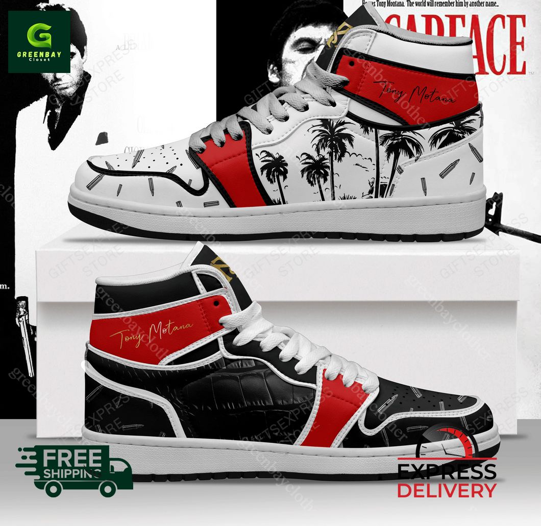Ideafootwear Scarface AJ1 High Sneakers Shoes For Men And Women
