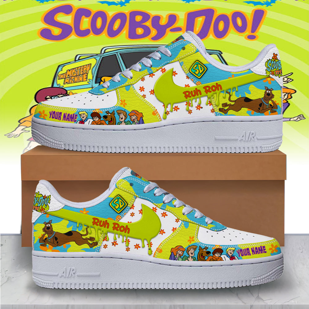 Ideafootwear Scooby-Doo Air Low-Top Sneakers Shoes For Men And Women 1