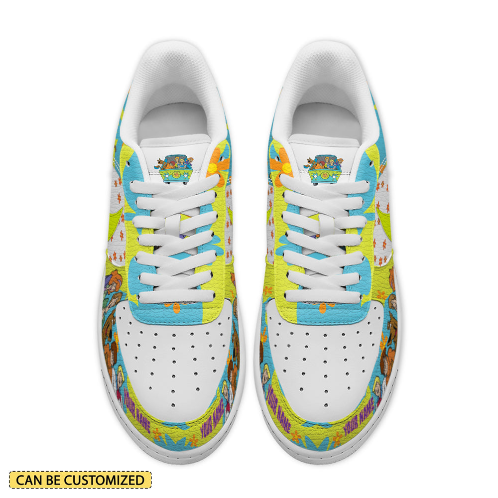Ideafootwear Scooby-Doo Air Low-Top Sneakers Shoes For Men And Women 3