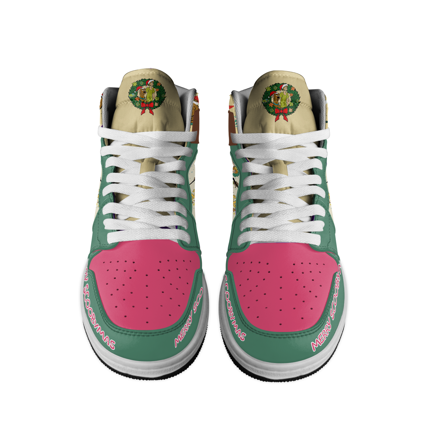 Ideafootwear Scooby-Doo x Christmas AJ1 High Sneakers Shoes For Men And Women