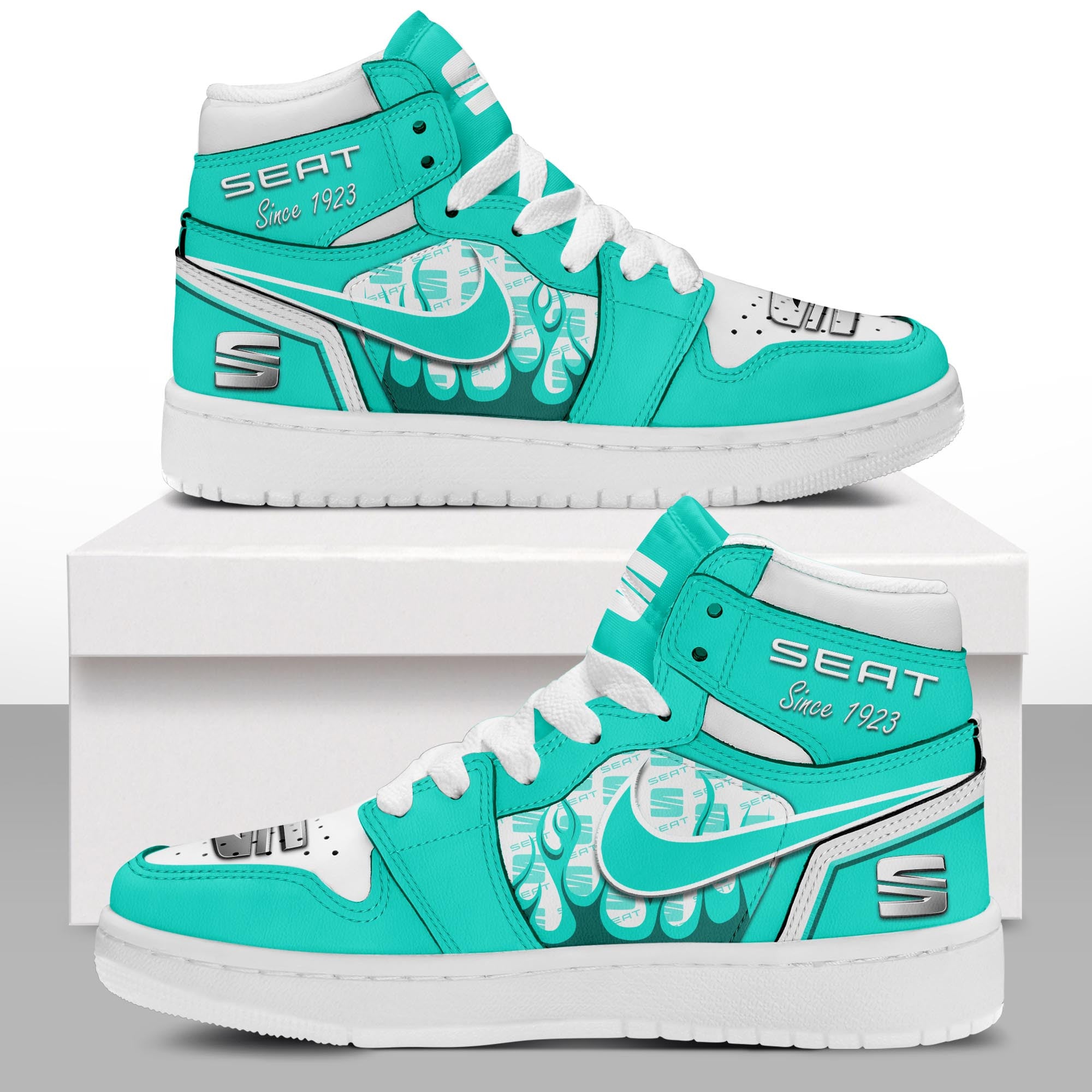 Ideafootwear Seat AJ1 High Sneakers Shoes For Men And Women