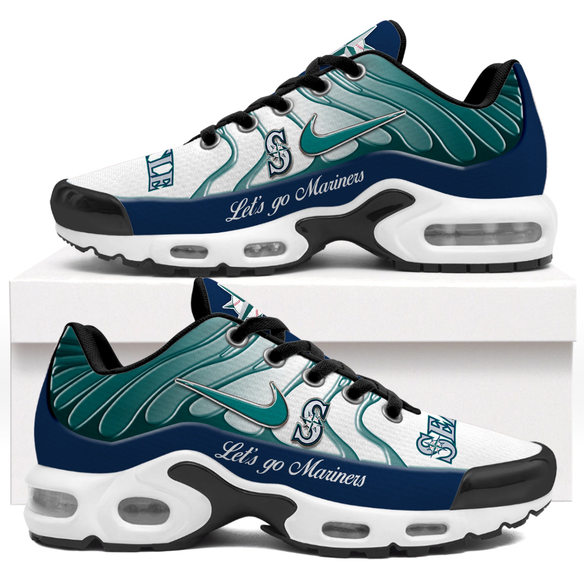 Ideafootwear Seattle Mariners TN Shoes Sneakers For Men And Women