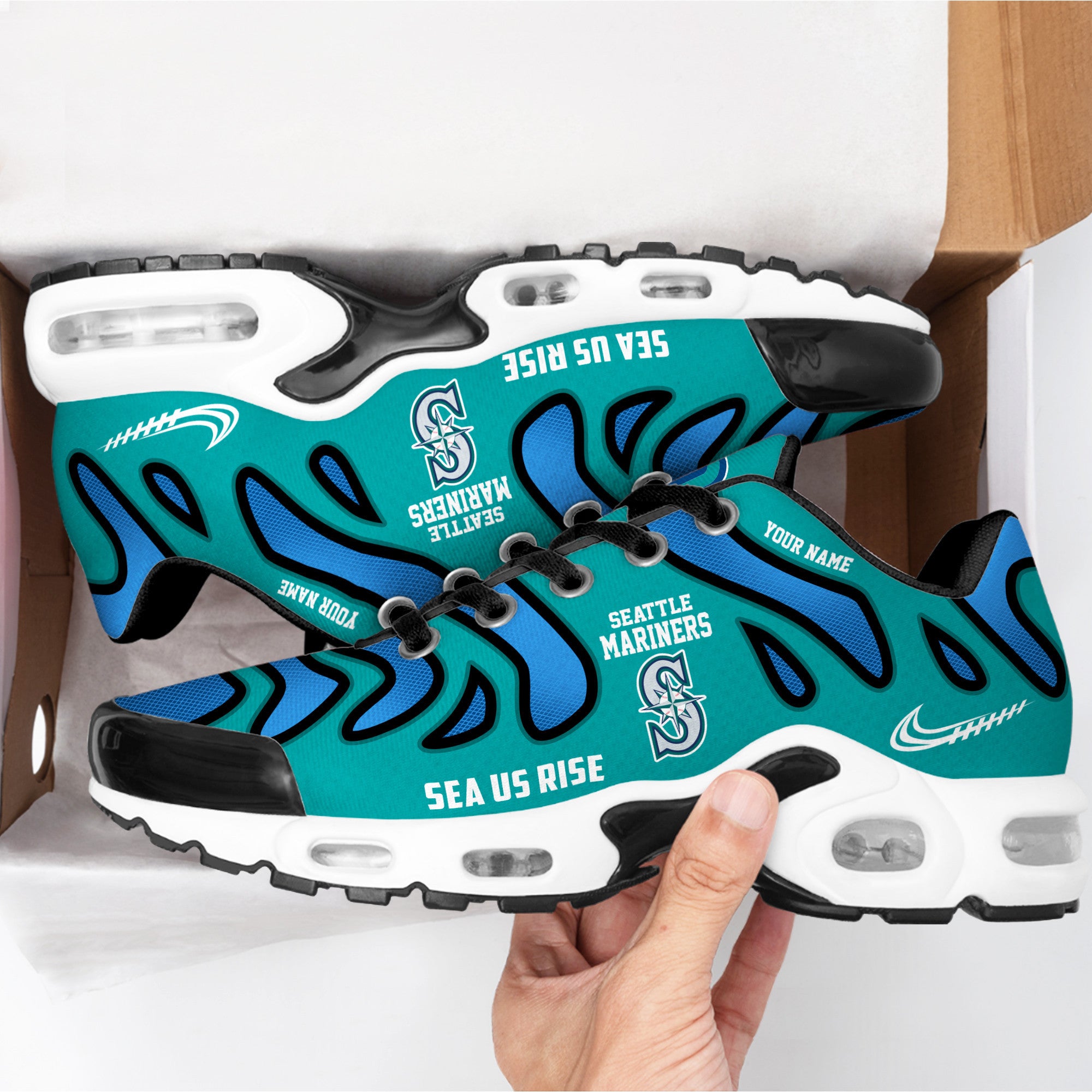 Ideafootwear Seattle Mariners TN Shoes Sneakers For Men And Women