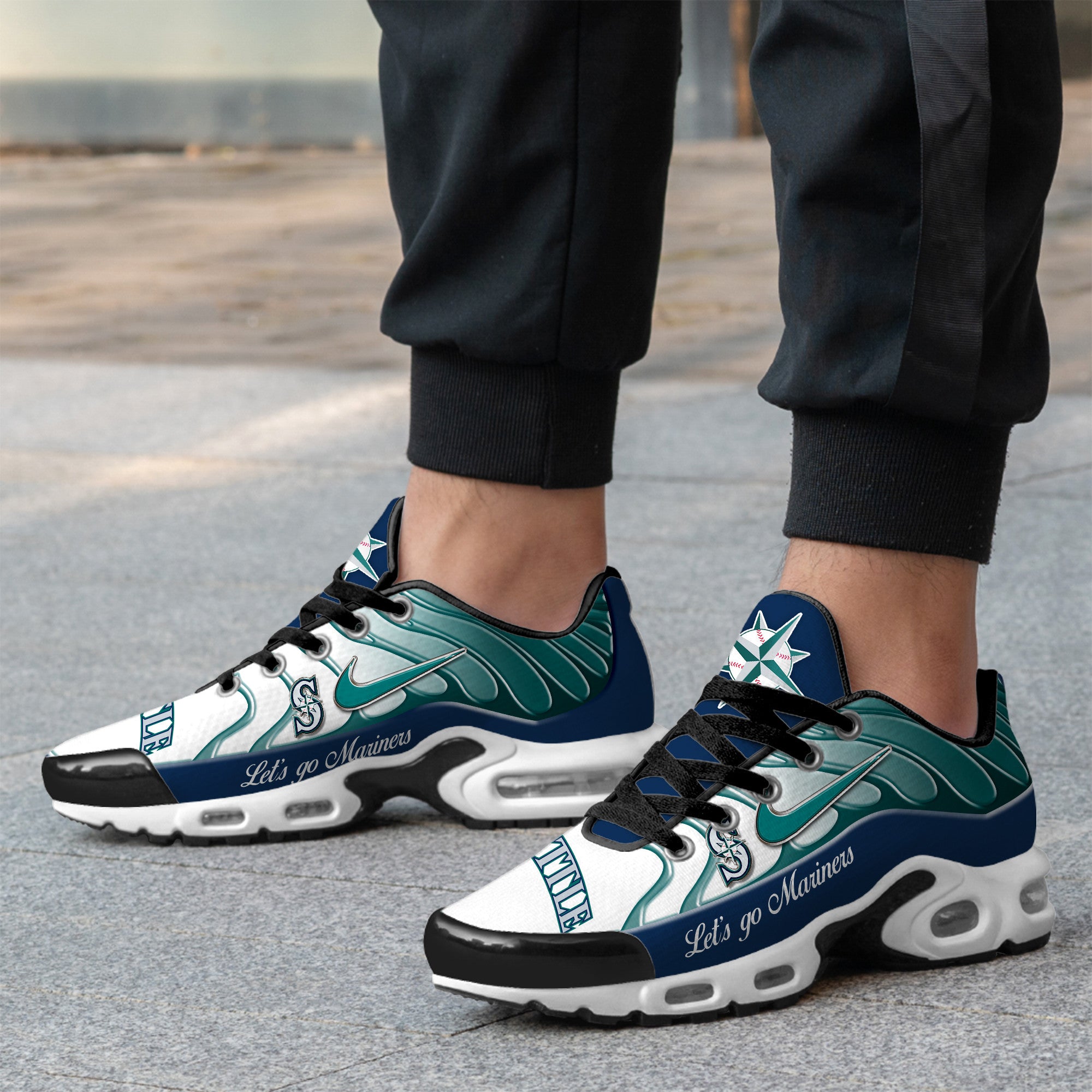 Ideafootwear Seattle Mariners TN Shoes Sneakers For Men And Women