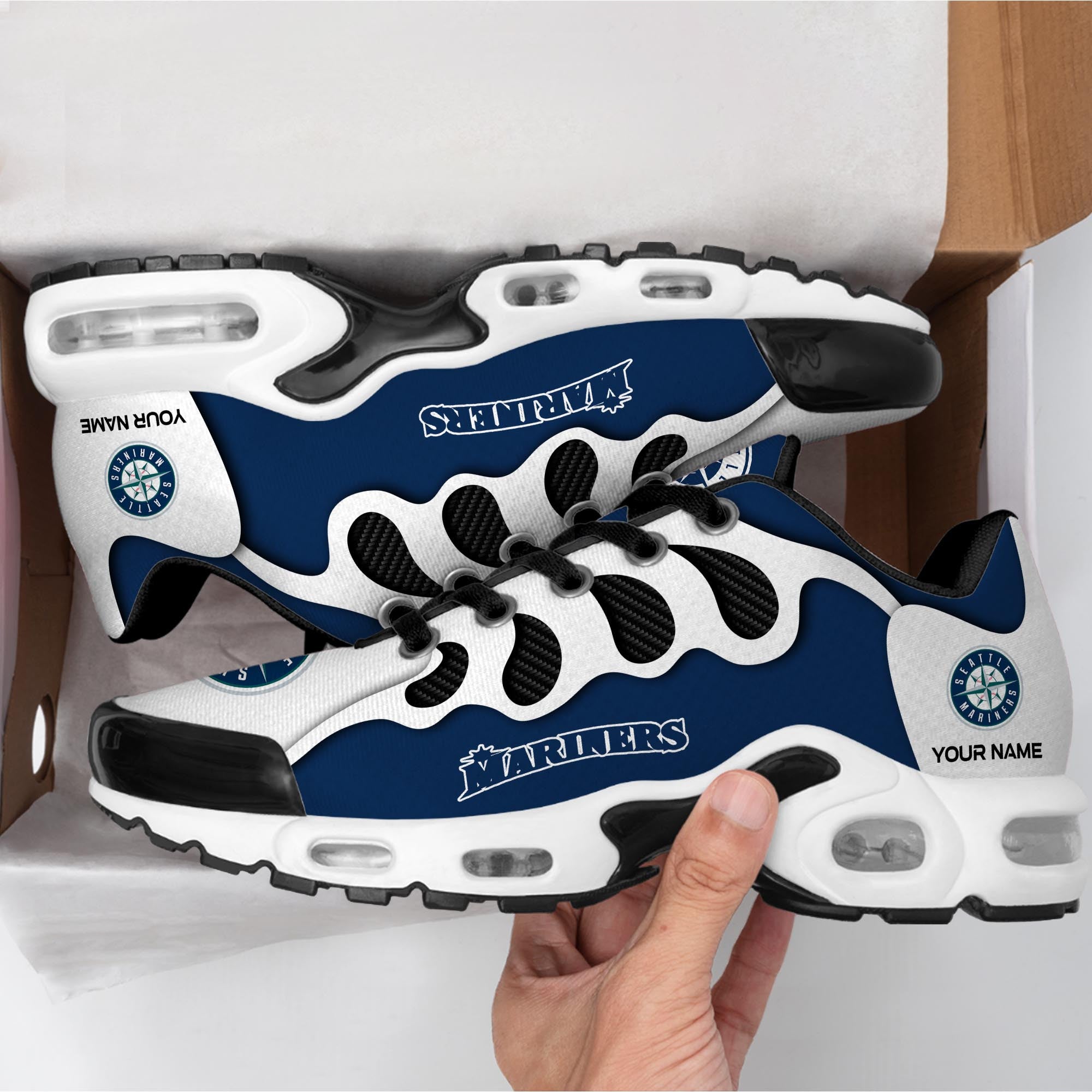 Ideafootwear Seattle Mariners TN Shoes Sneakers For Men And Women