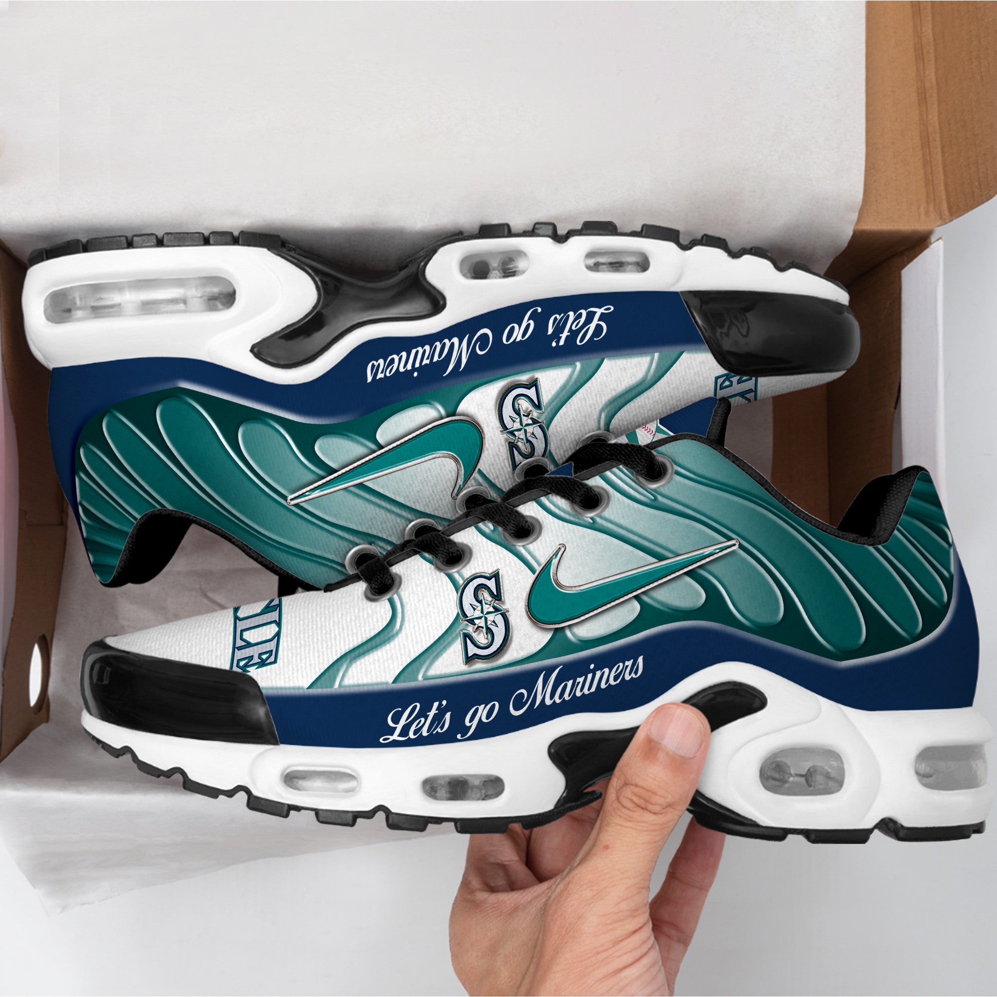 Ideafootwear Seattle Mariners TN Shoes Sneakers For Men And Women