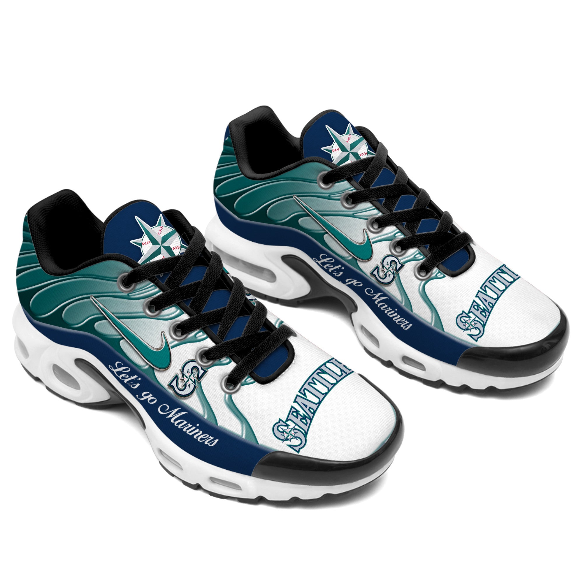 Ideafootwear Seattle Mariners TN Shoes Sneakers For Men And Women