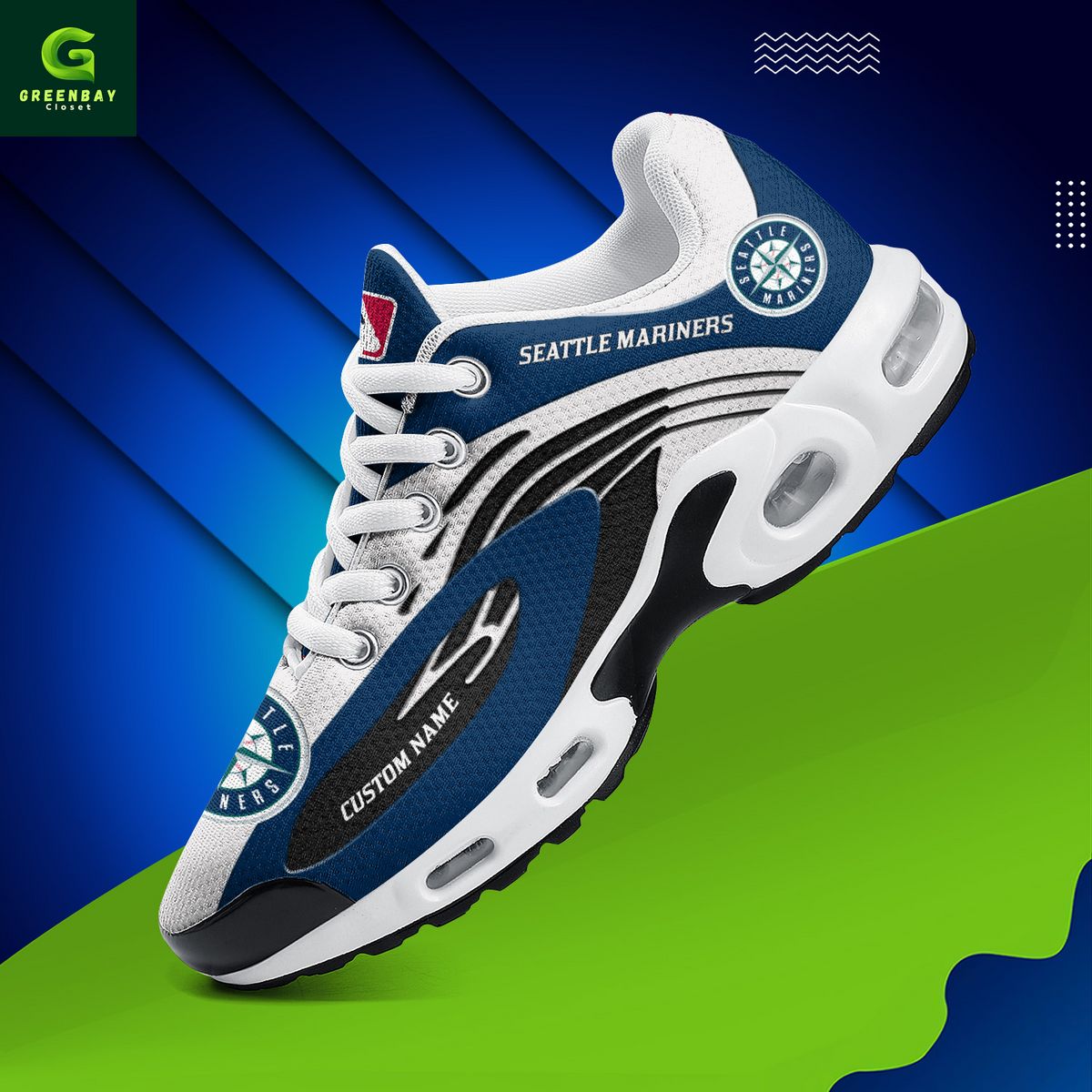 Ideafootwear Seattle Mariners TN Shoes Sneakers For Men And Women