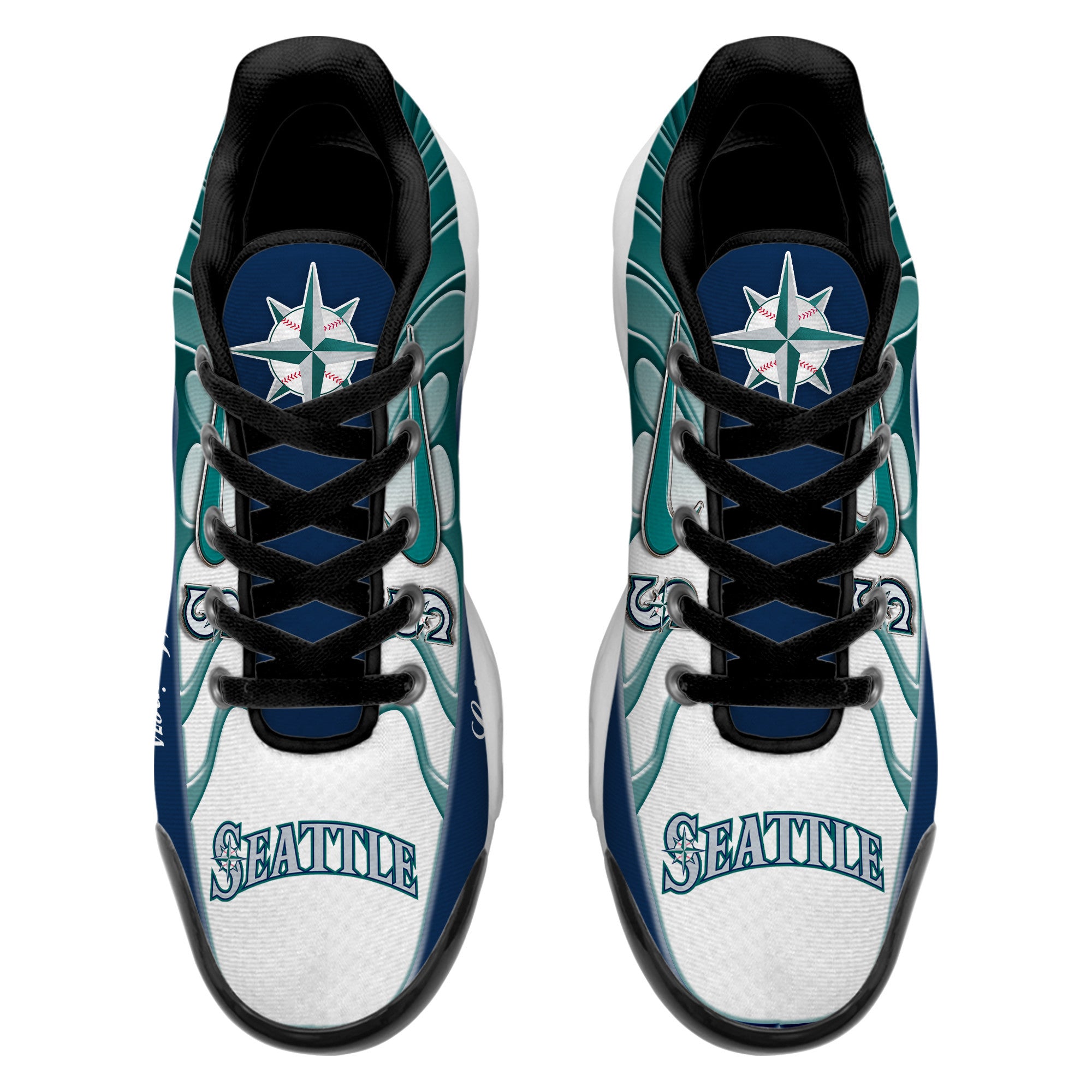 Ideafootwear Seattle Mariners TN Shoes Sneakers For Men And Women