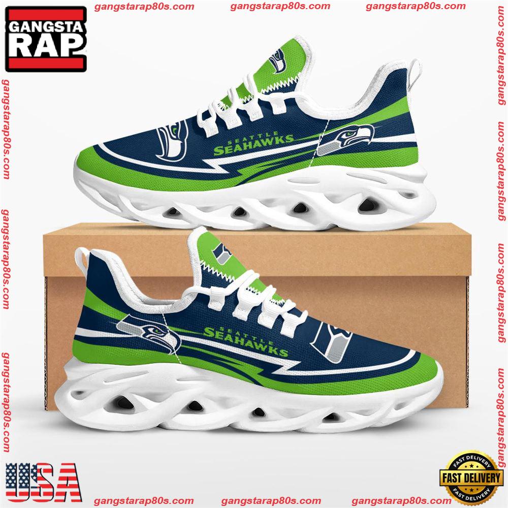 Ideafootwear Seattle Seahawks Max Soul Shoes Sneakers For Men And Women