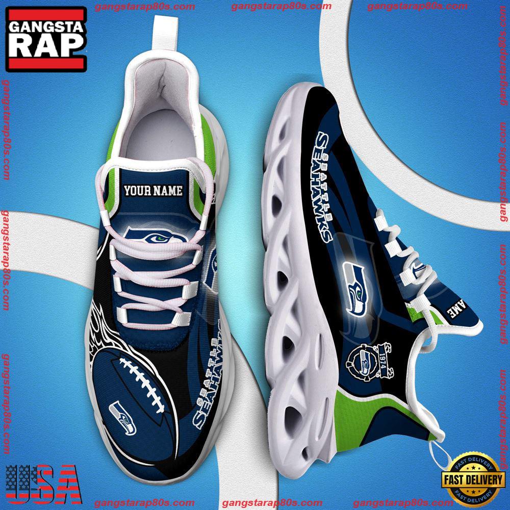 Ideafootwear Seattle Seahawks  Max Soul Shoes Sneakers For Men And Women
