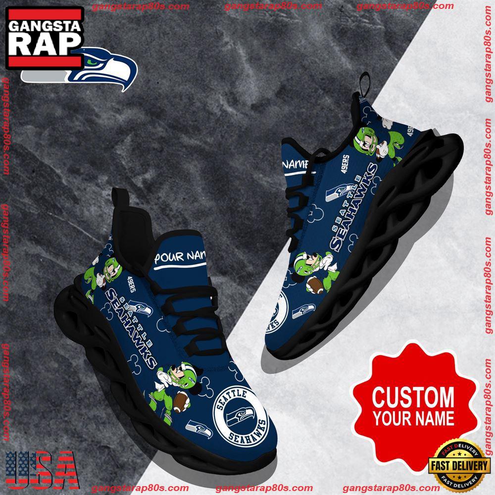 Ideafootwear Seattle Seahawks Max Soul Shoes Sneakers For Men And Women