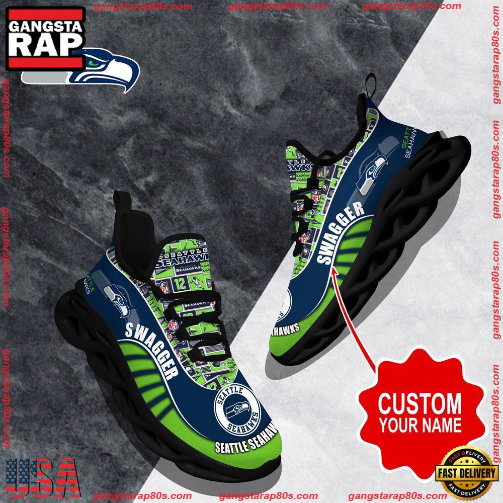 Ideafootwear Seattle Seahawks Max Soul Shoes Sneakers For Men And Women