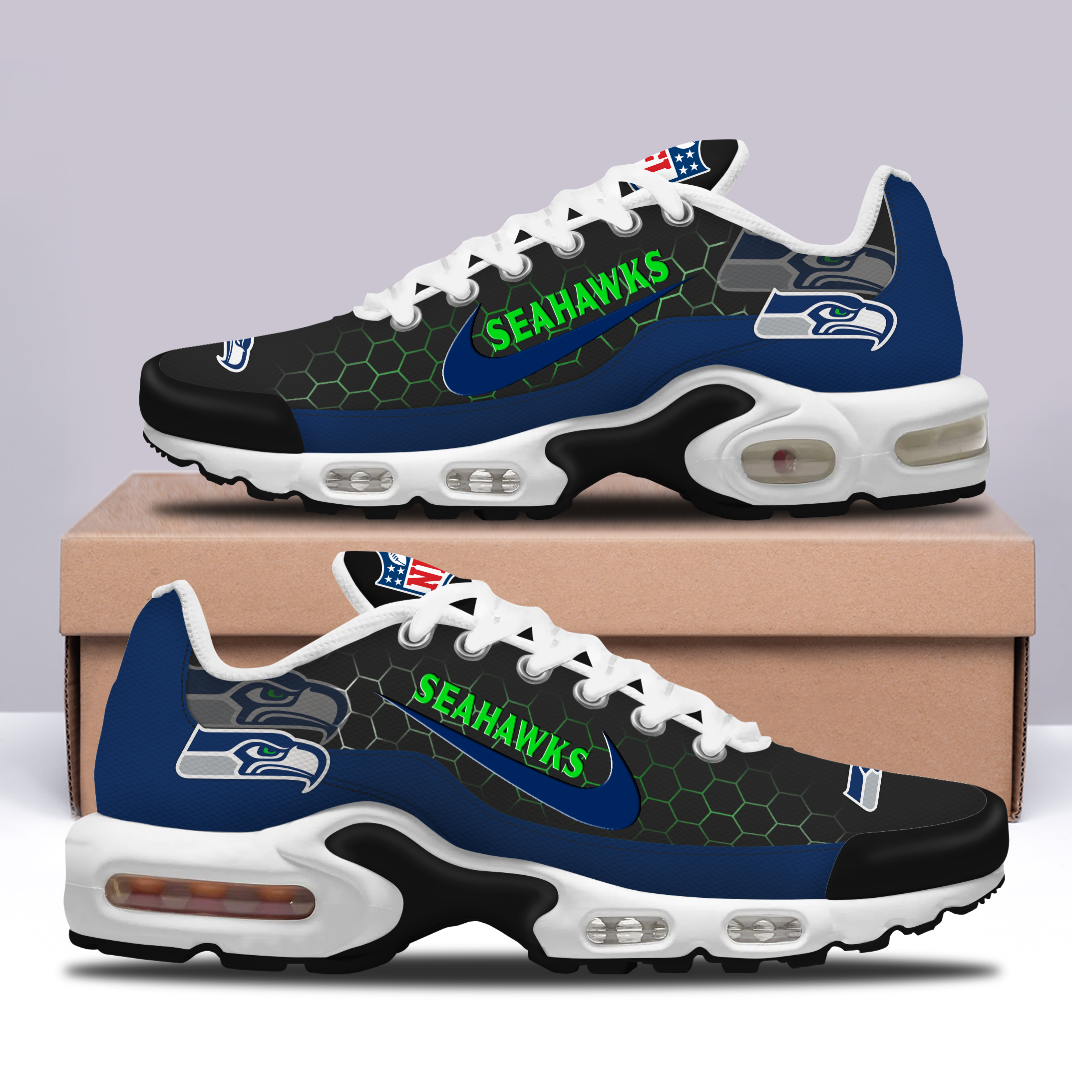 Ideafootwear Seattle Seahawks TN Shoes Sneakers For Men And Women