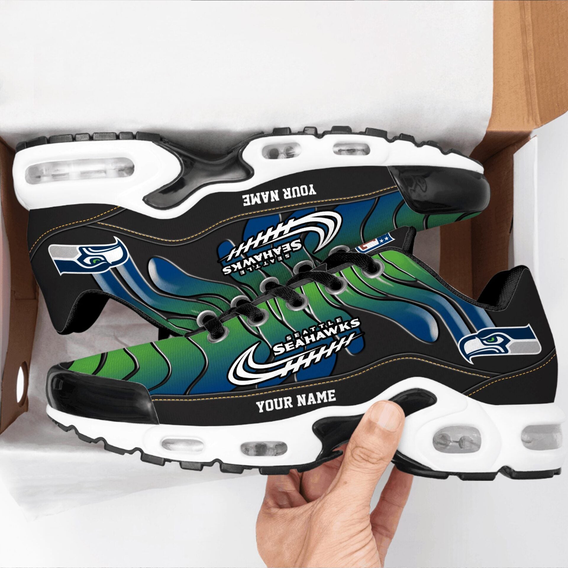Ideafootwear Seattle Seahawks TN Shoes Sneakers For Men And Women