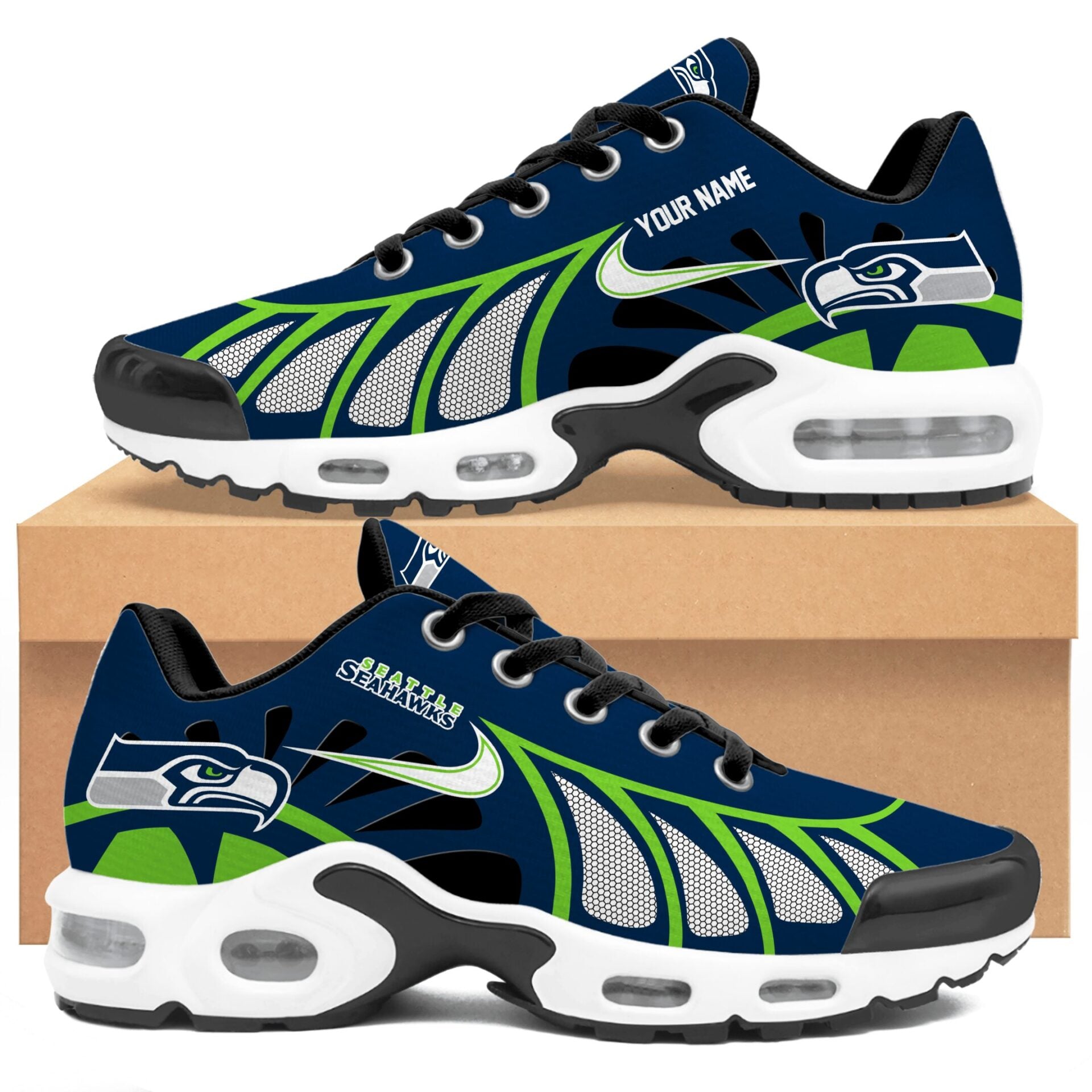 Ideafootwear Seattle Seahawks TN Shoes Sneakers For Men And Women