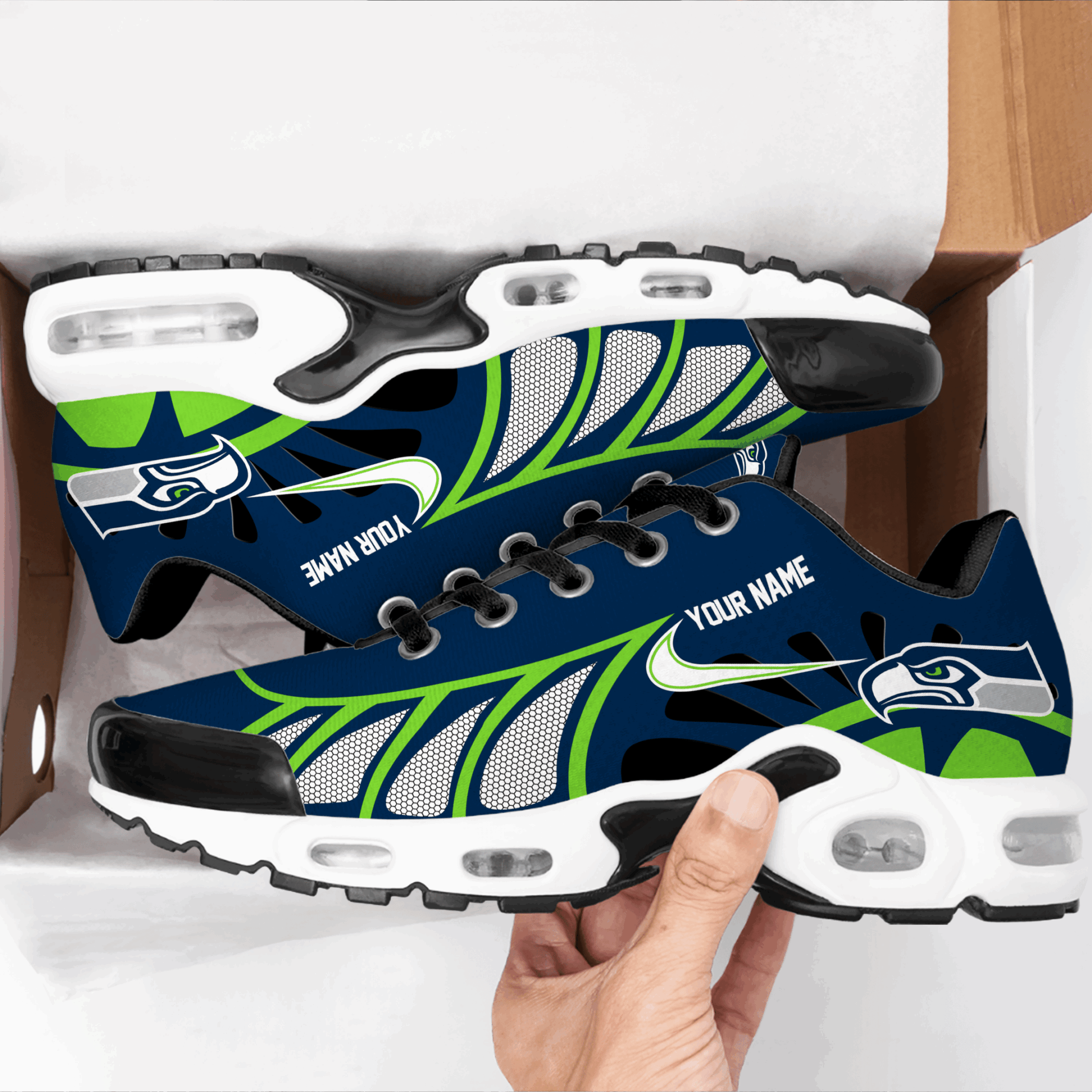 Ideafootwear Seattle Seahawks TN Shoes Sneakers For Men And Women
