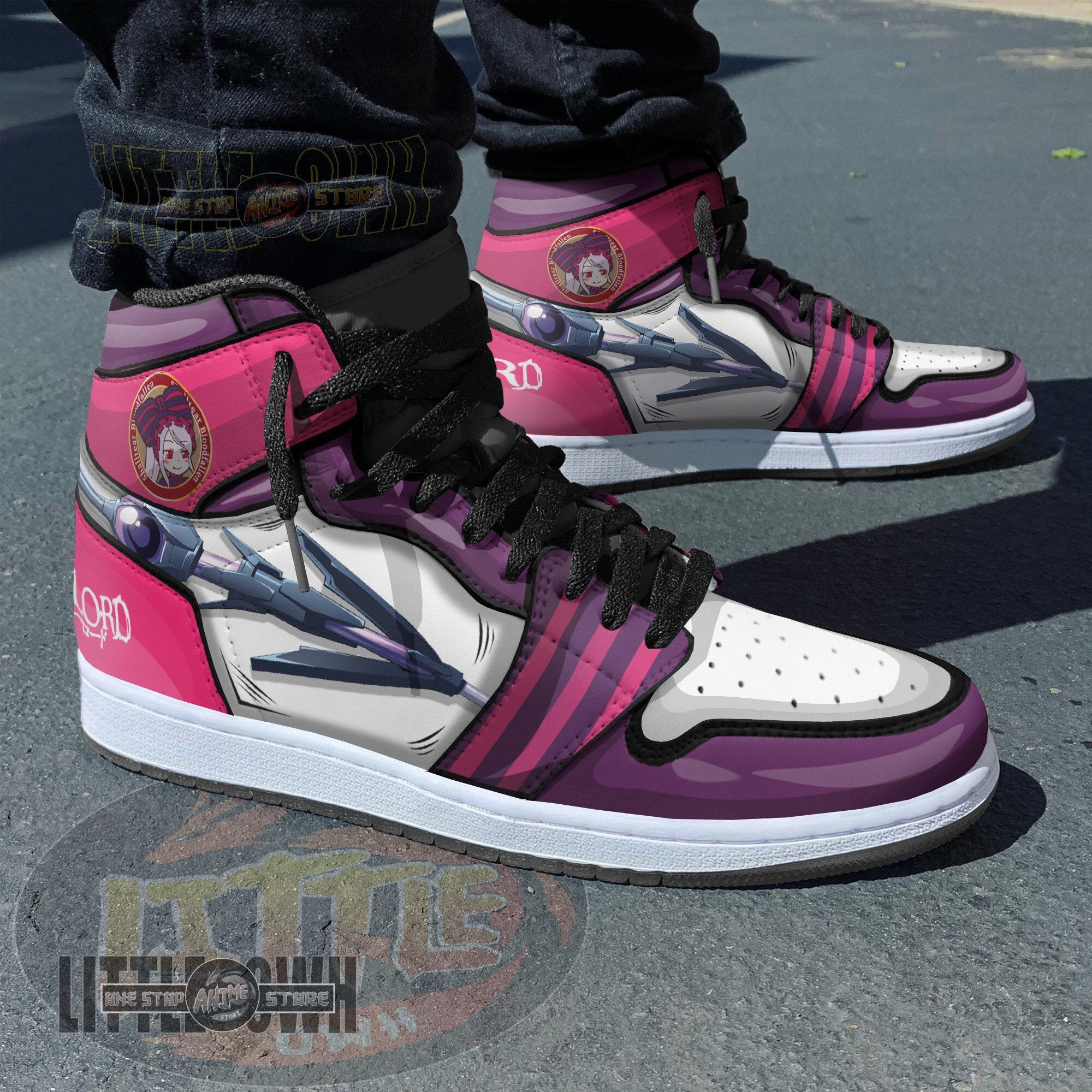 Ideafootwear Shalltear Bloodfallen AJ1 High Sneakers Shoes For Men And Women