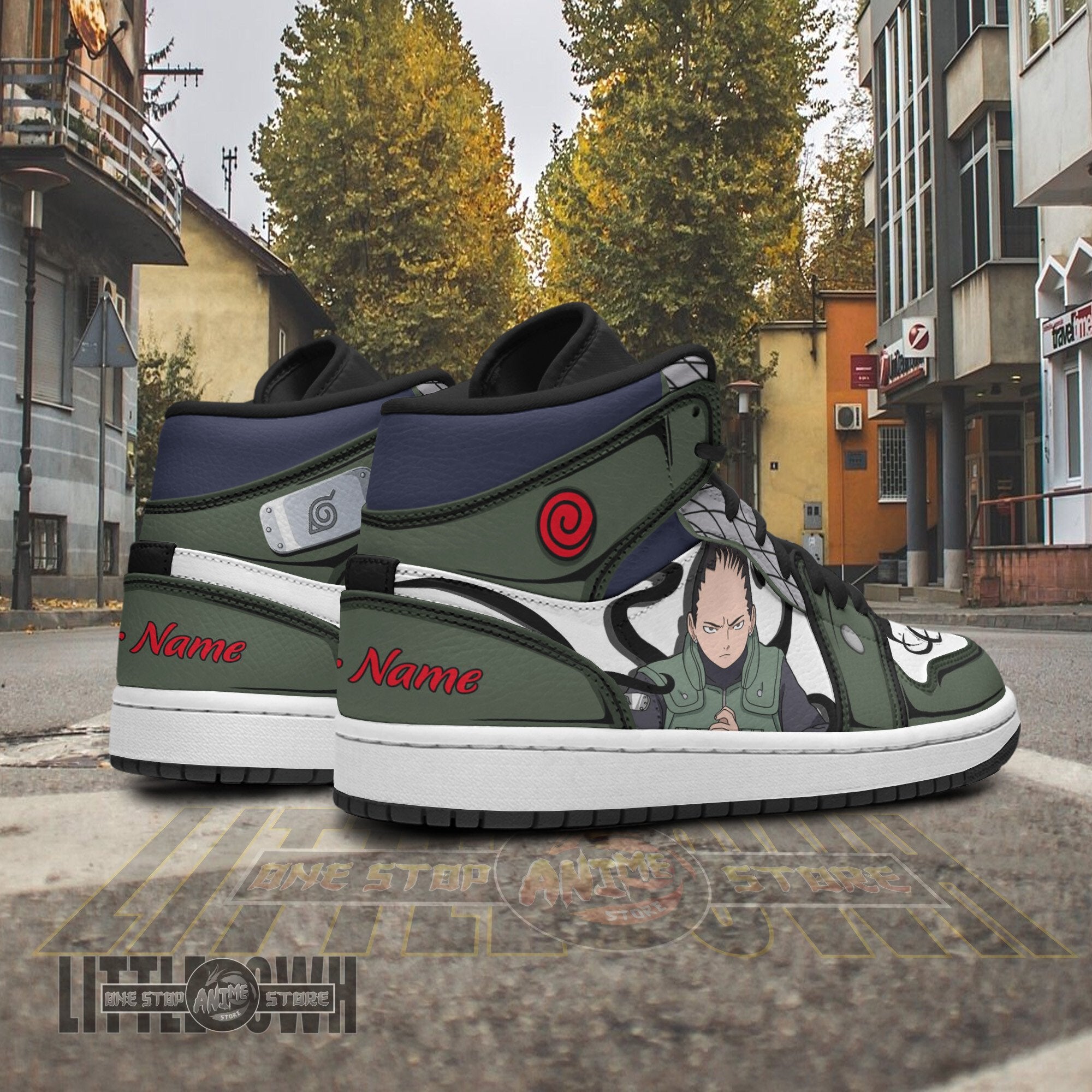 Ideafootwear Shikamaru Nara AJ1 High Sneakers Shoes For Men And Women