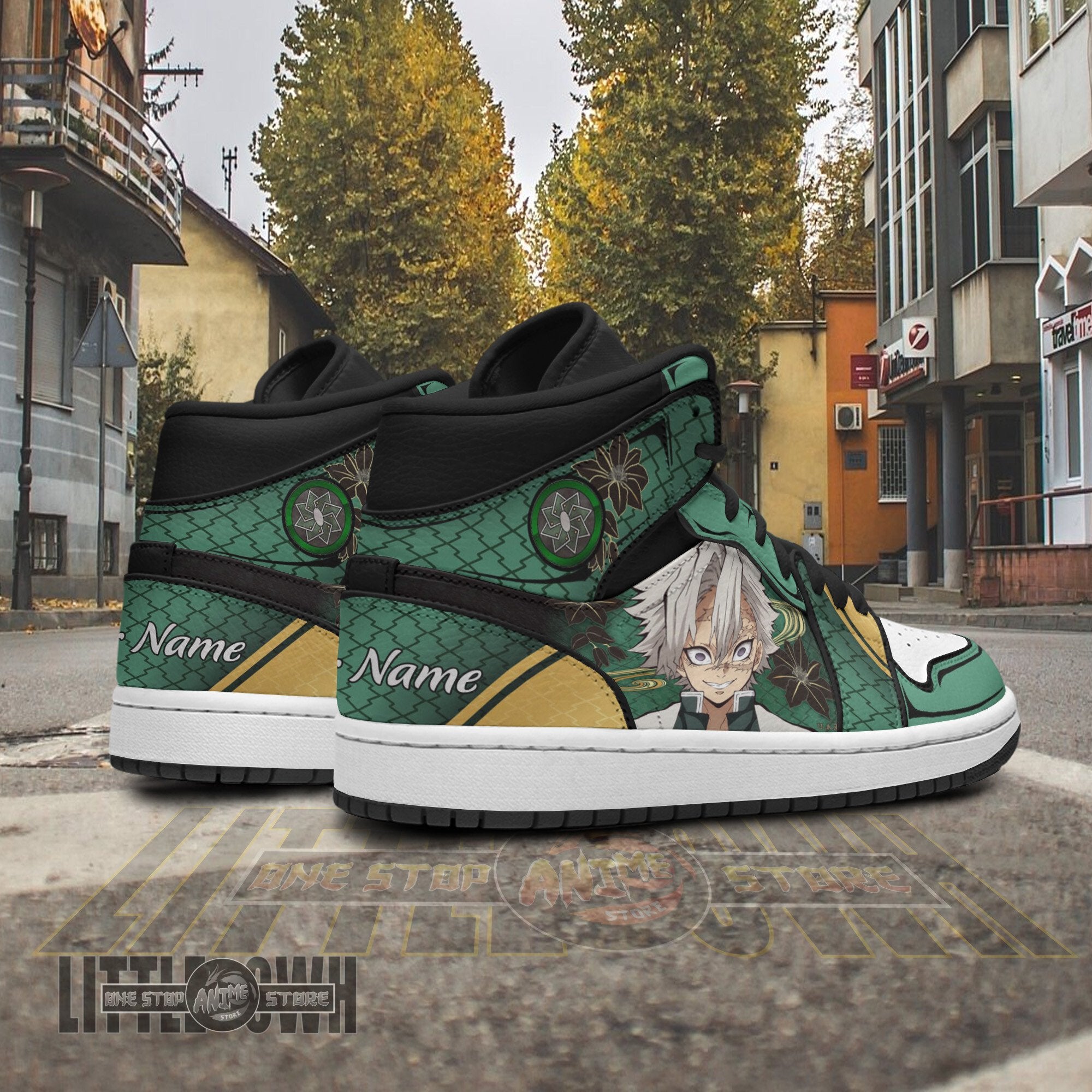 Ideafootwear Shinazugawa Sanemi AJ1 High Sneakers Shoes For Men And Women