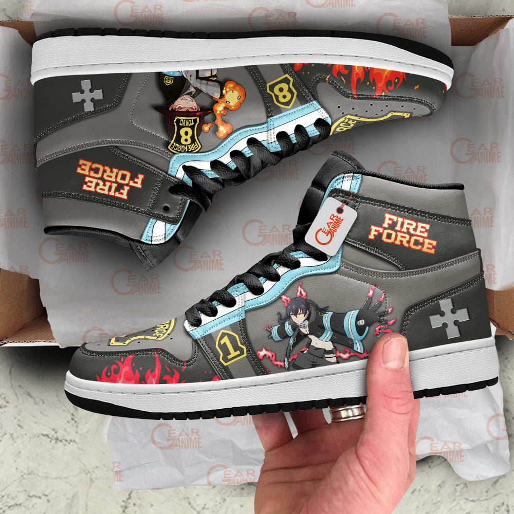 Ideafootwear Shinra and Tamaki AJ1 High Sneakers Shoes For Men And Women
