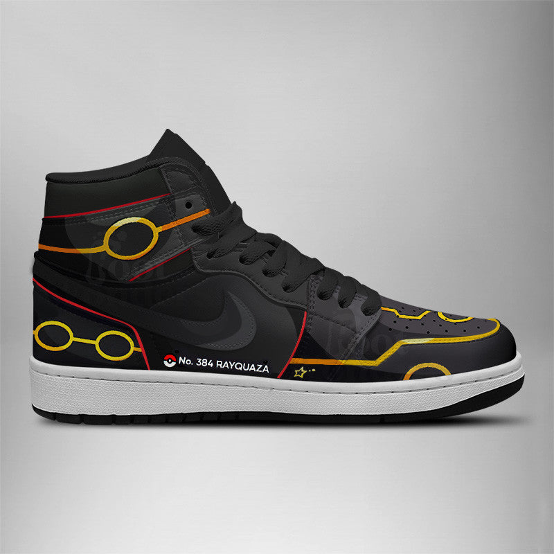 Ideafootwear Shiny Rayquaza AJ1 High Sneakers Shoes For Men And Women