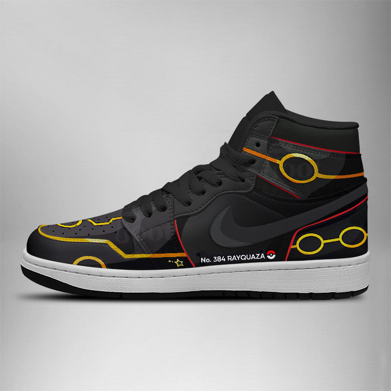 Ideafootwear Shiny Rayquaza AJ1 High Sneakers Shoes For Men And Women