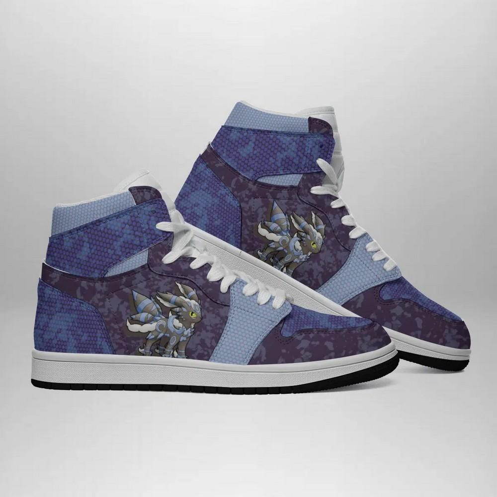 Ideafootwear Shiny Umbreon Attack Pokemon  AJ1 High Sneakers Shoes For Men And Women