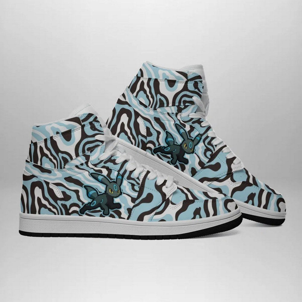 Ideafootwear Shiny Umbreon Trippy Pokemon  AJ1 High Sneakers Shoes For Men And Women