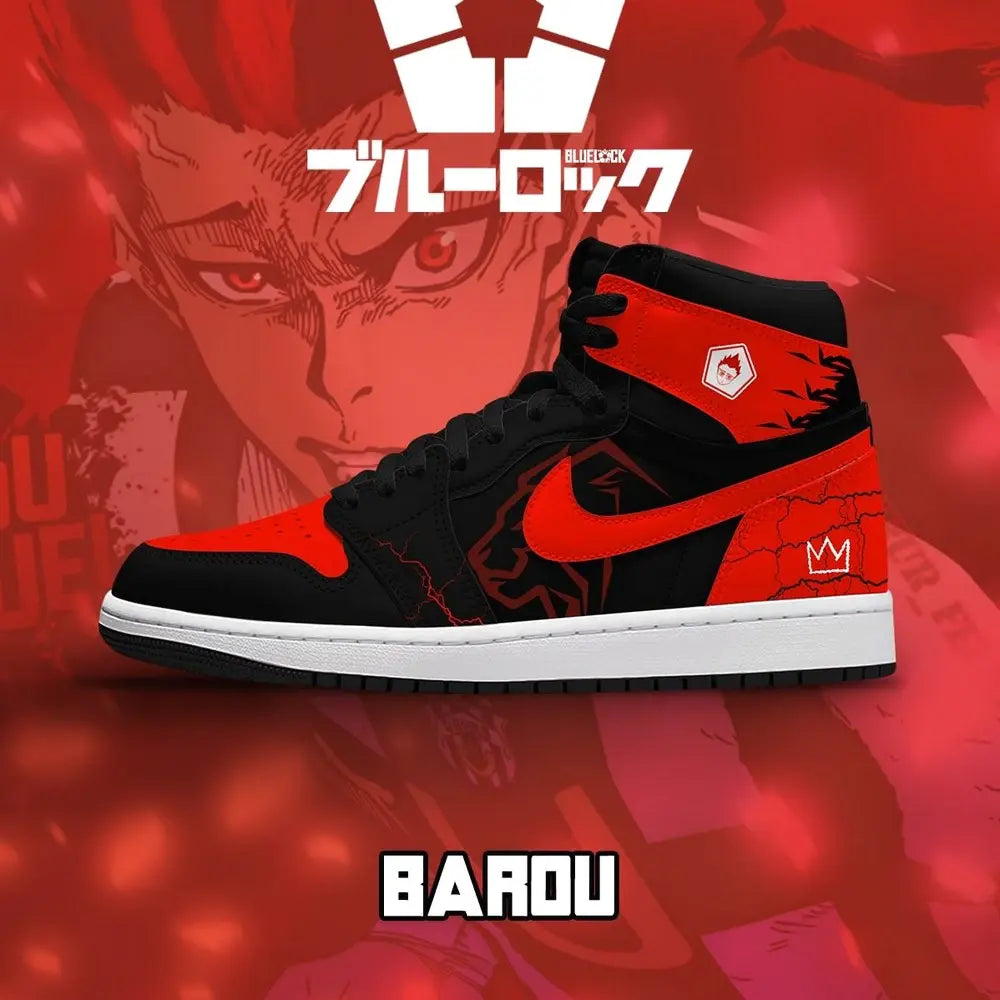 Ideafootwear Shoei Baro V.2 Blue Lock  AJ1 High Sneakers Shoes For Men And Women
