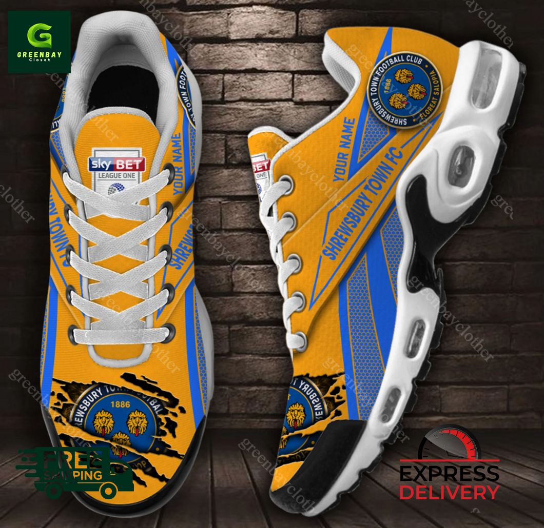 Ideafootwear Shrewsbury Town FC TN Shoes Sneakers For Men And Women