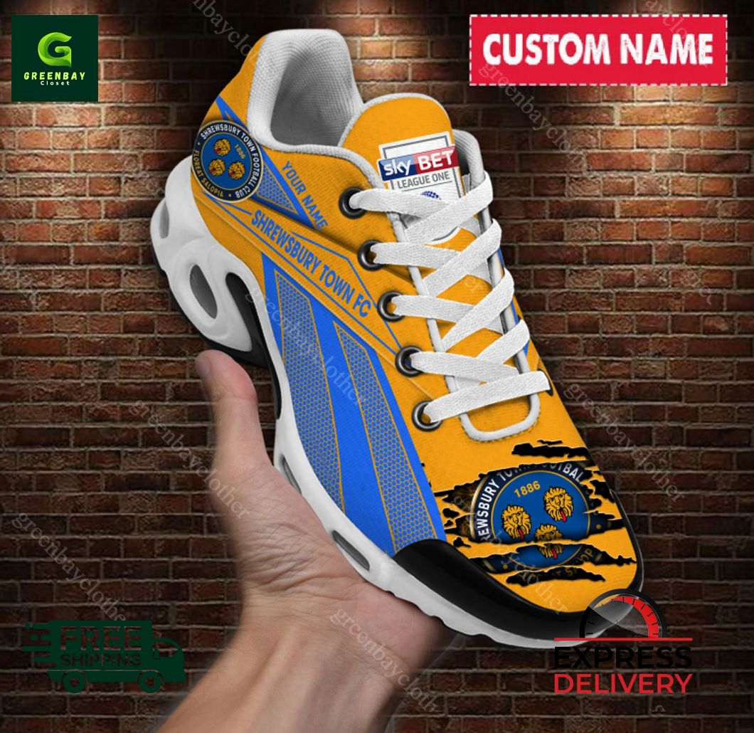 Ideafootwear Shrewsbury Town FC TN Shoes Sneakers For Men And Women