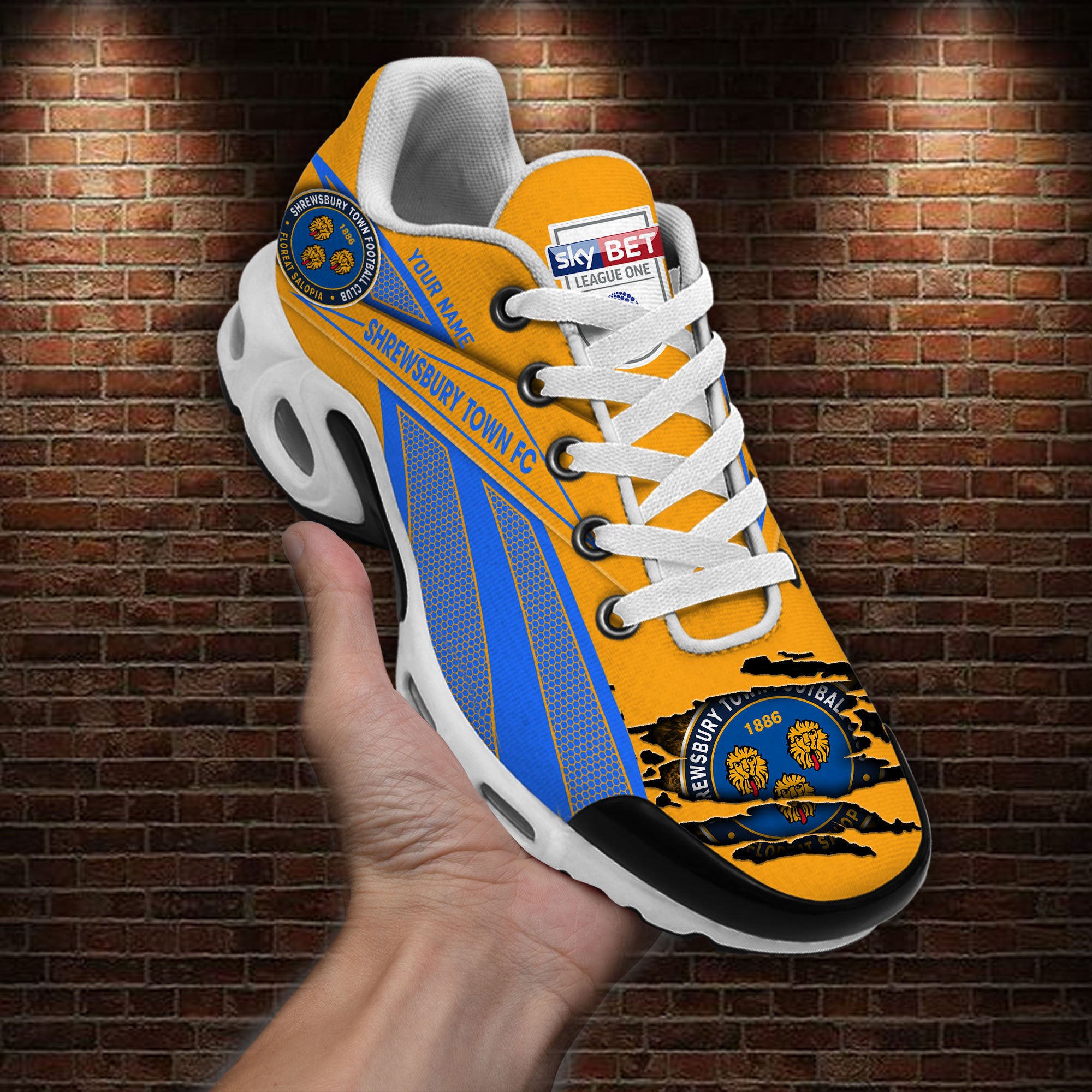 Ideafootwear Shrewsbury Town TN Shoes Sneakers For Men And Women
