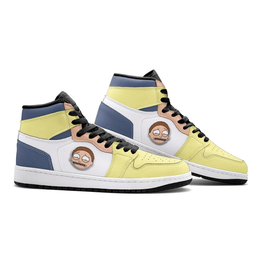 Ideafootwear Sick Morty Rick And Morty AJ1 High Sneakers Shoes For Men And Women
