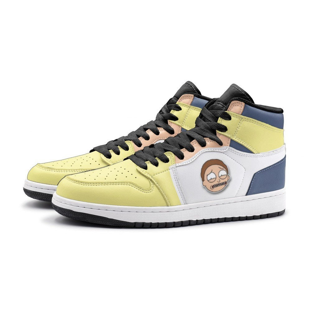 Ideafootwear Sick Morty Rick And Morty AJ1 High Sneakers Shoes For Men And Women