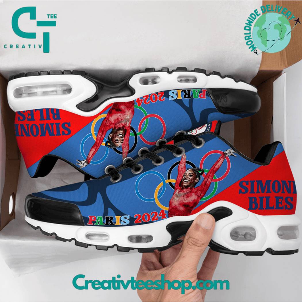 Ideafootwear Simone Biles The GOAT Olympic Paris 2024  TN Shoes Sneakers For Men And Women