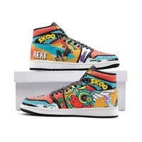 Ideafootwear  SK8 AJ1 High Sneakers Shoes For Men And Women