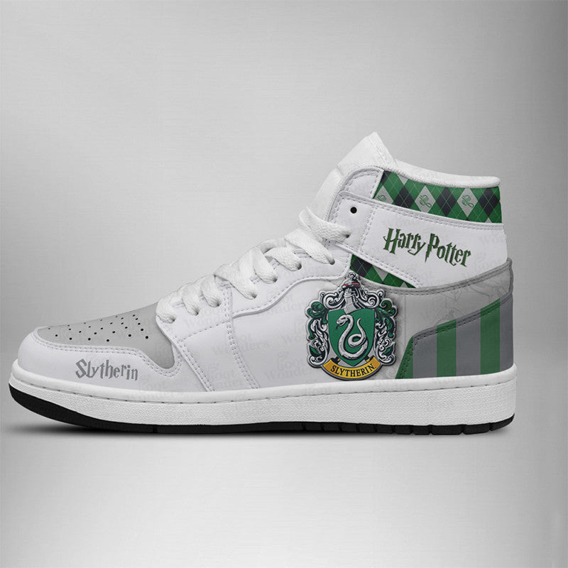 Ideafootwear Slytherin AJ1 High Sneakers Shoes For Men And Women