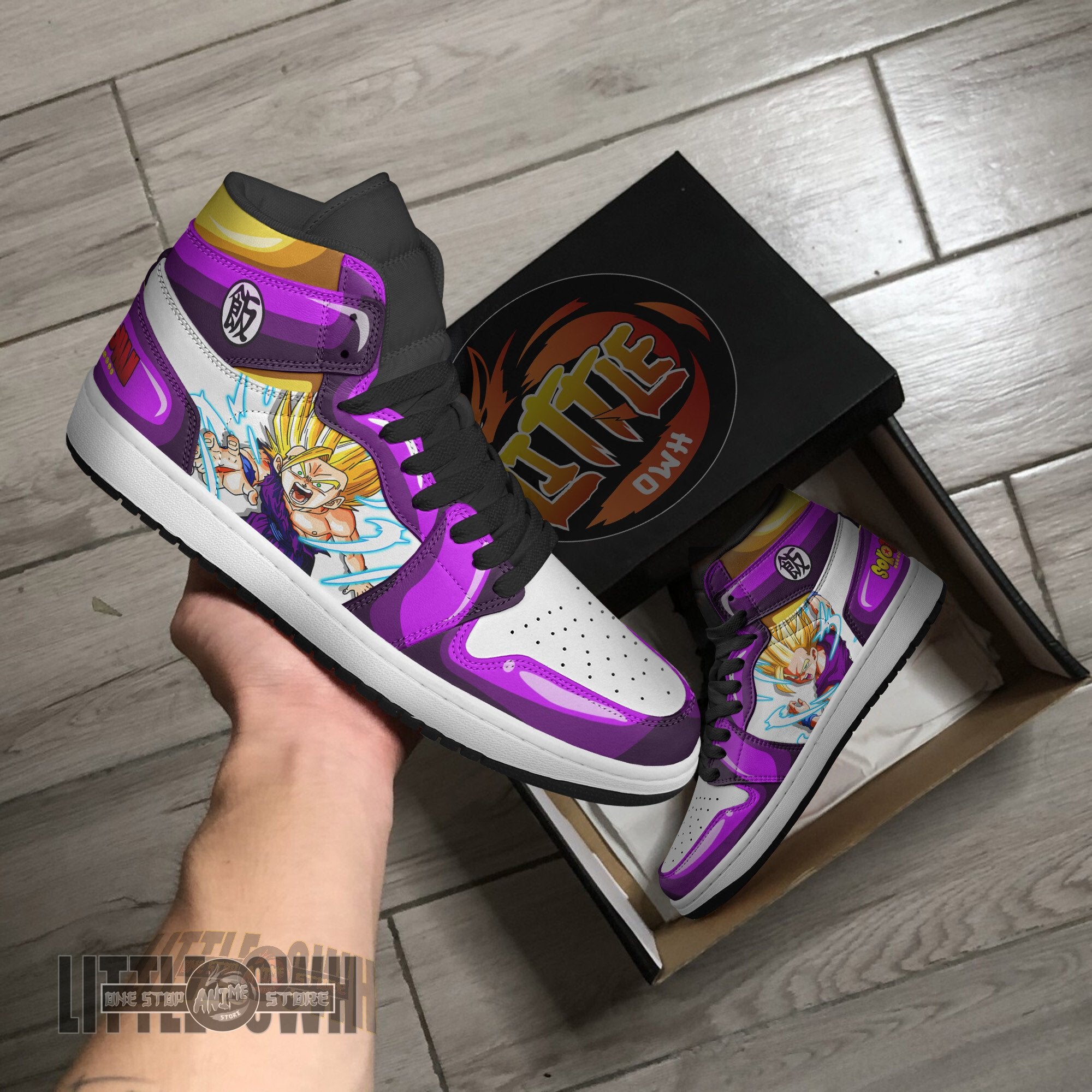 Ideafootwear Son Gohan AJ1 High Sneakers Shoes For Men And Women