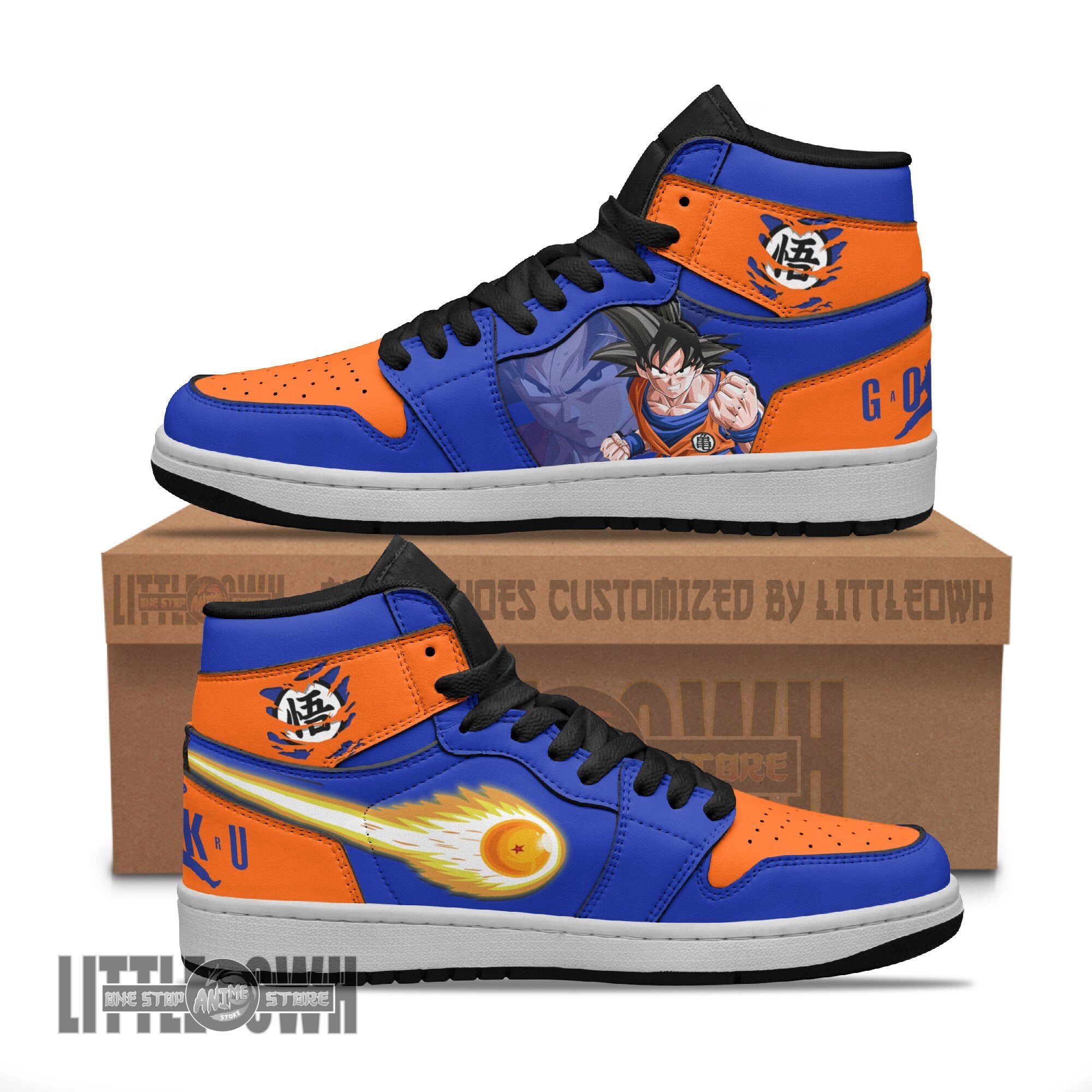 Ideafootwear Son Goku AJ1 High Sneakers Shoes For Men And Women