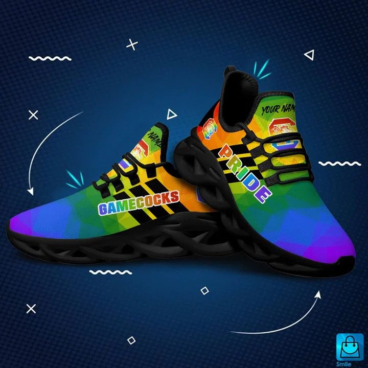 Ideafootwear South Carolina Gamecocks Max Soul Shoes Sneakers For Men And Women