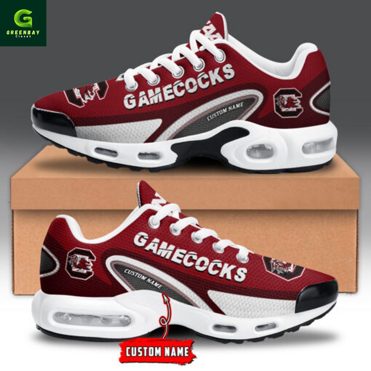 Ideafootwear South Carolina Gamecocks TN Shoes Sneakers For Men And Women