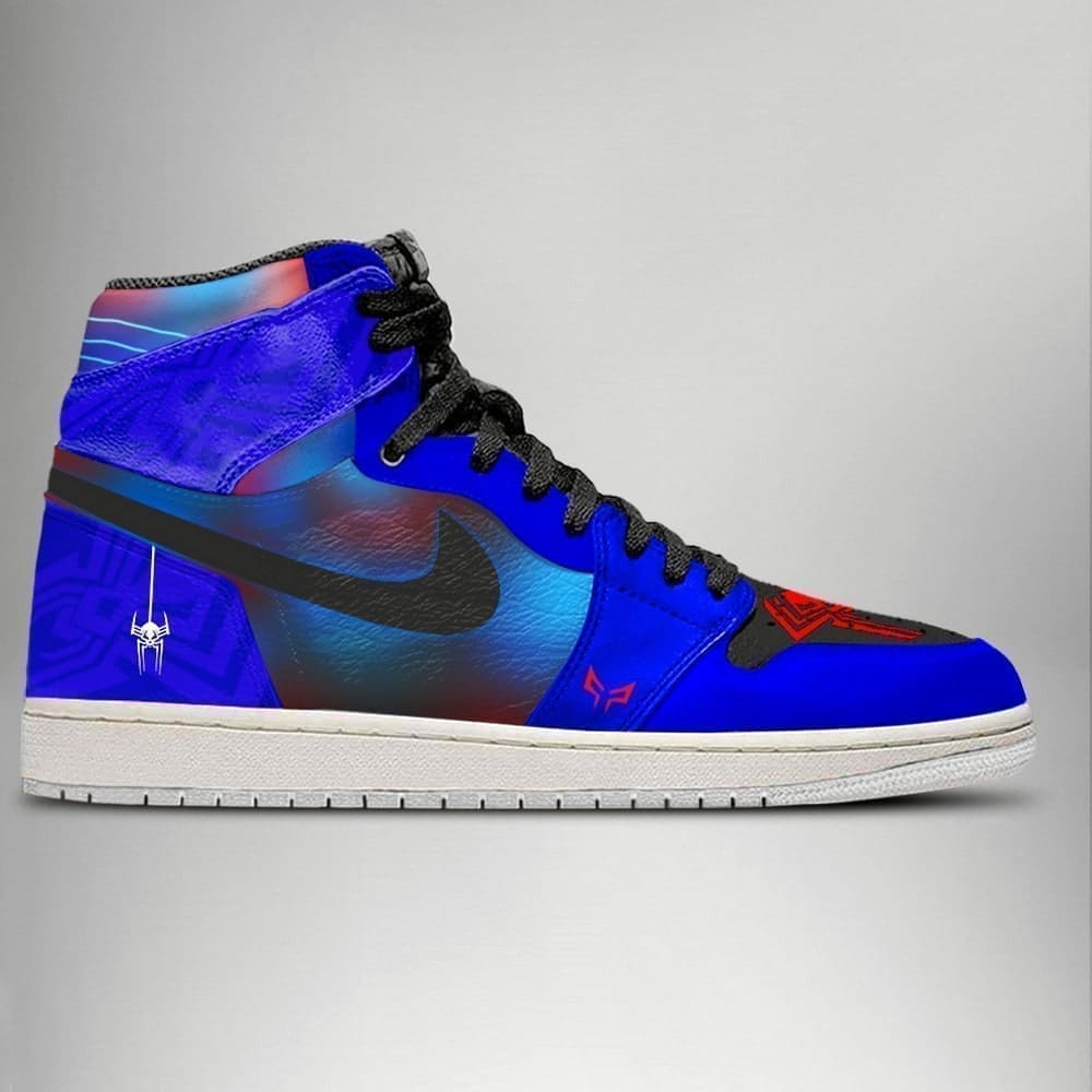 Ideafootwear Spider-Man Verse Spider 2100 AJ1 High Sneakers Shoes For Men And Women