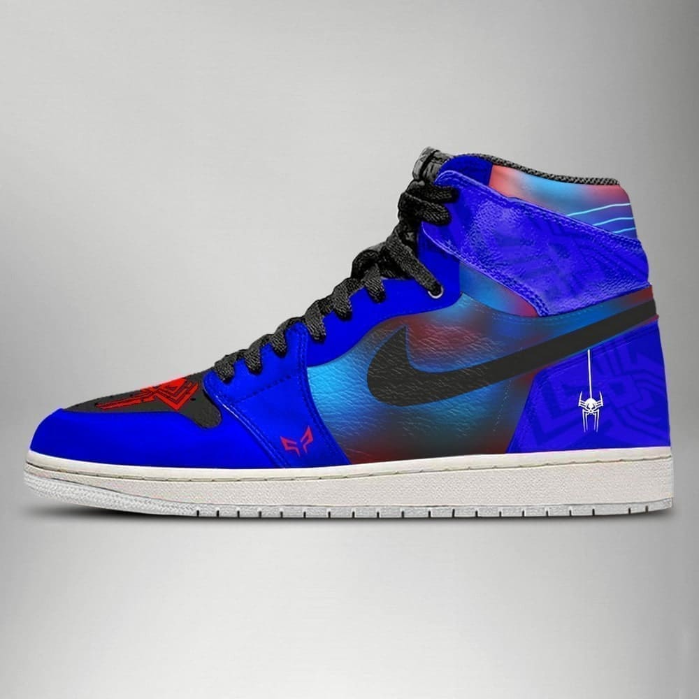 Ideafootwear Spider-Man Verse Spider 2100 AJ1 High Sneakers Shoes For Men And Women