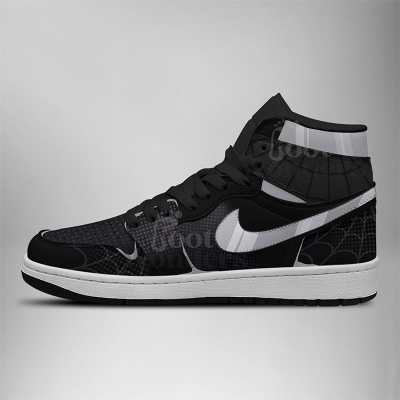 Ideafootwear Spider Noir AJ1 High Sneakers Shoes For Men And Women